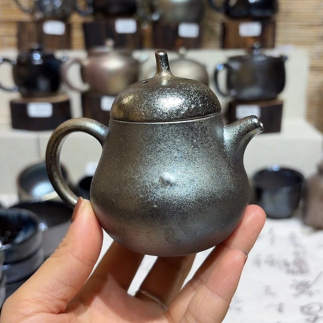 杯建水紫陶紫泥柴烧壶