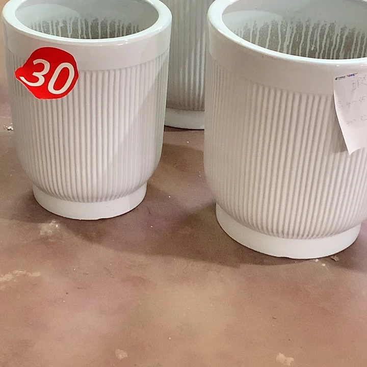 白细条纹中号两个默认瑕疵高37