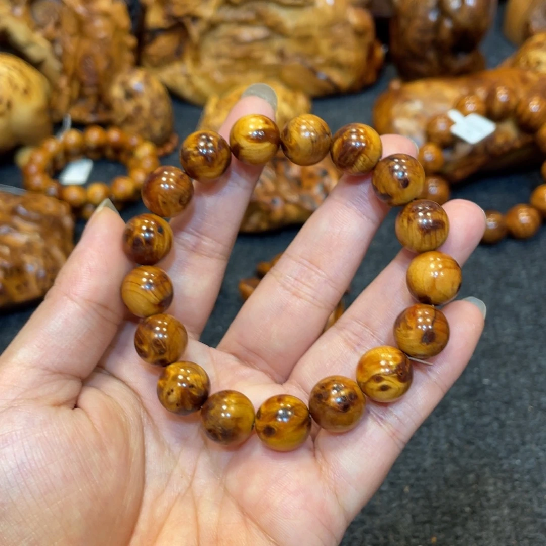 柏木（崖柏）太行精品陈化黑金留疤手串