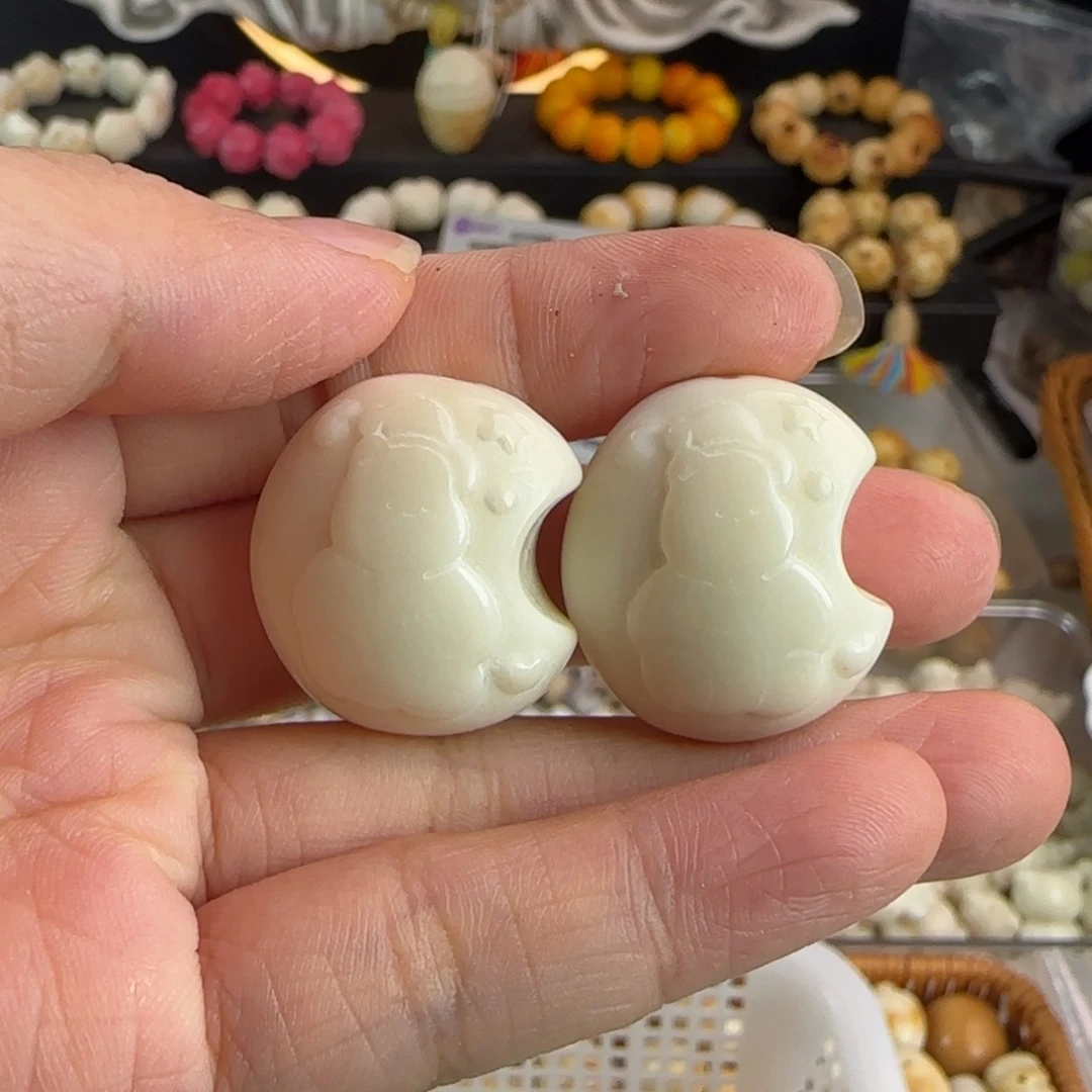 菩提根/象牙果手串全品牙果月亮熊10颗