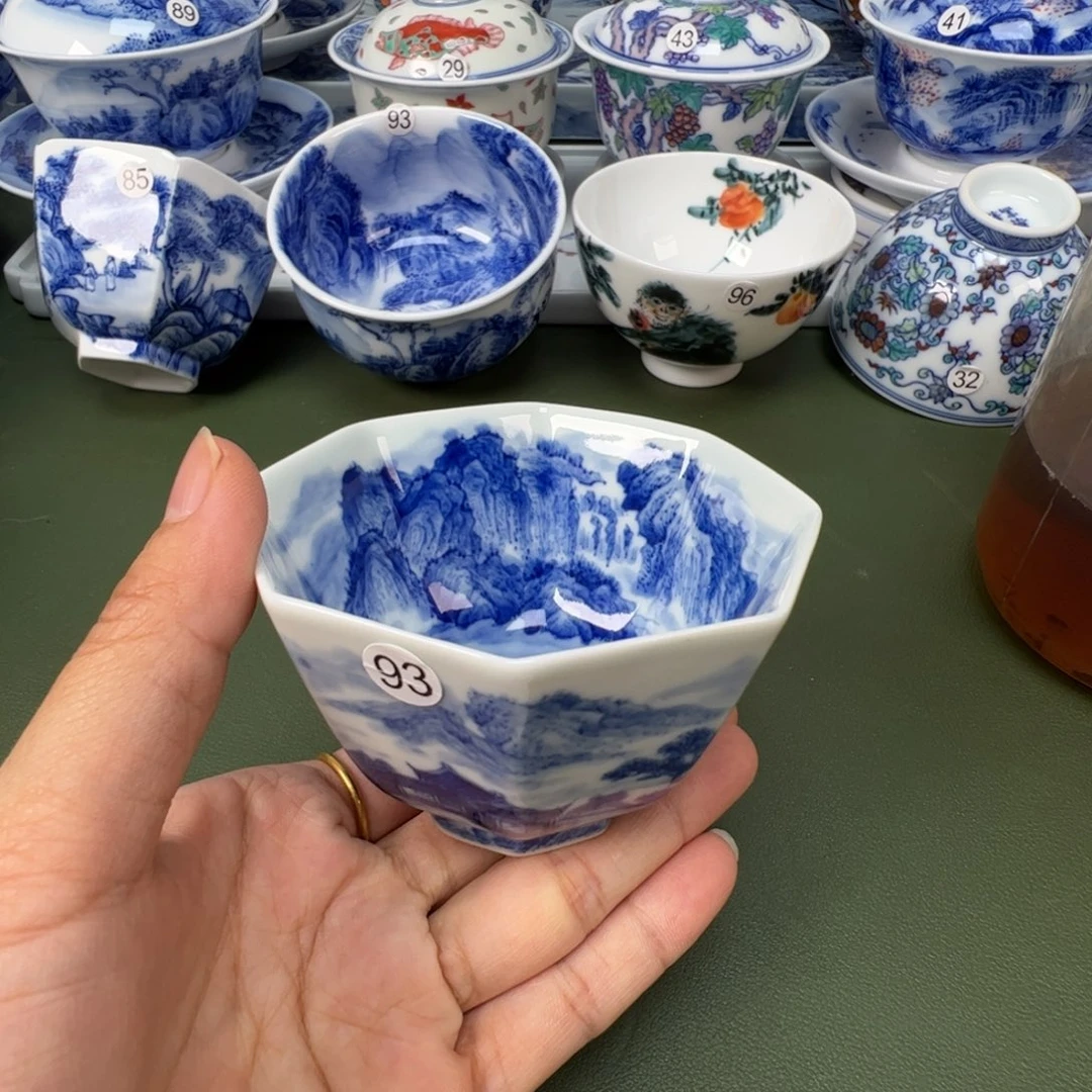 陶瓷景德镇纯手工纯手绘茶具木木33