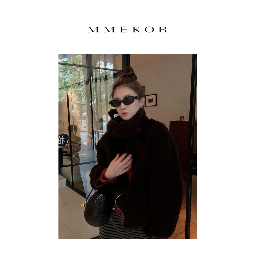 MMEKOR “壁炉咖啡”外套 2025新款秋款末日美拉德风上衣 30917
