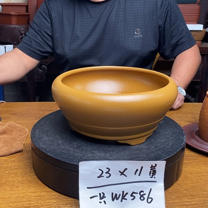 紫砂花盆货号一只WK586