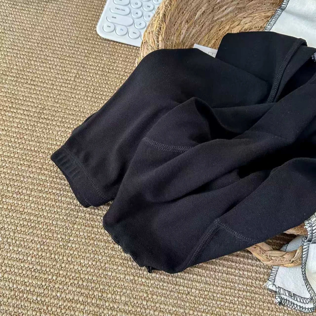 蕾蒂巴蒂儿童百搭打底裤纯色修身弹力