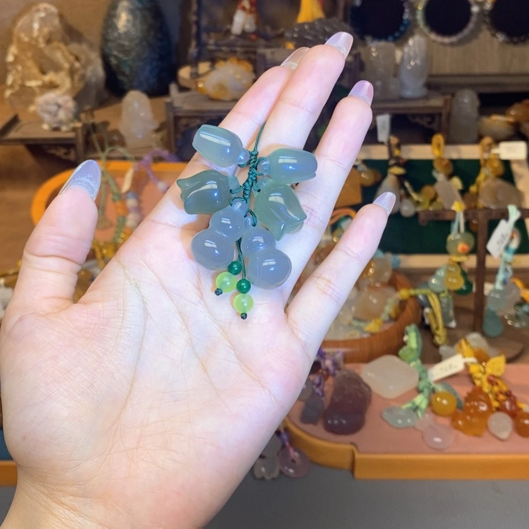 玛瑙/玉髓未镶嵌车挂挂件