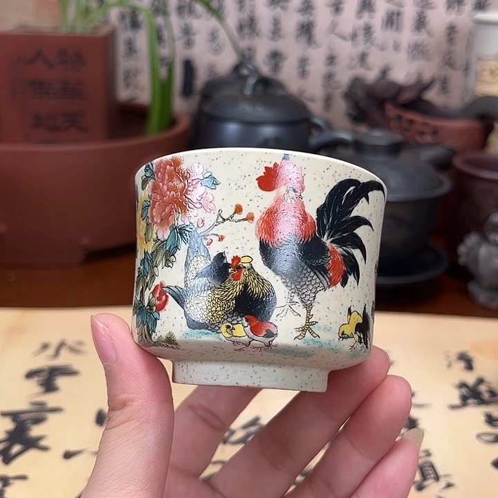 茶杯紫砂宜兴紫砂杯茶具正品