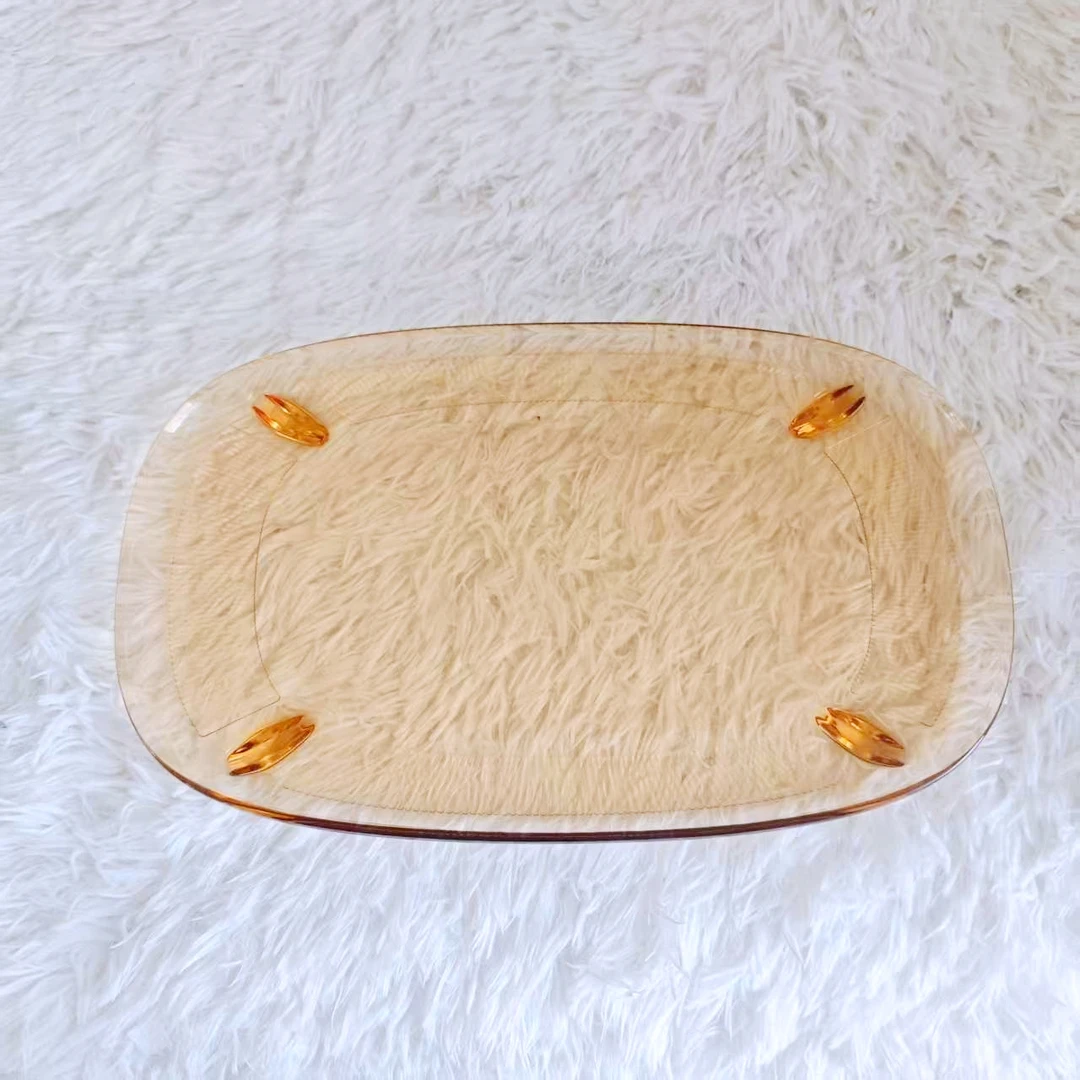 美  玻璃茶盘 长38㎝*宽23㎝*高2.5㎝