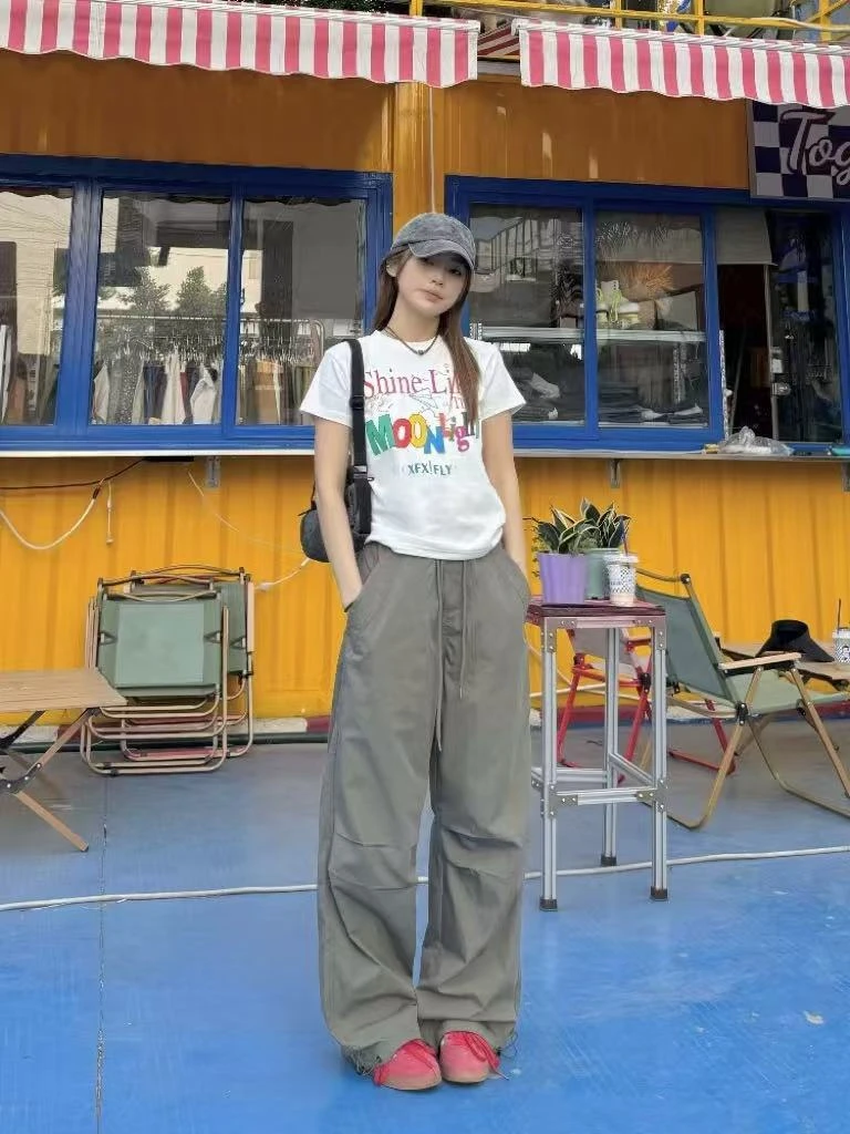 周四工装裤   自由腰