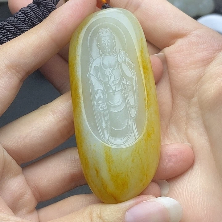 和田玉未镶嵌挂件N