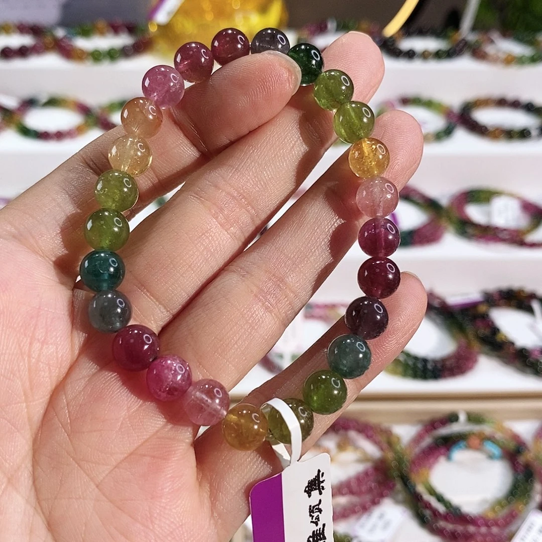 未镶嵌碧玺手串G2309素圈颜色微差