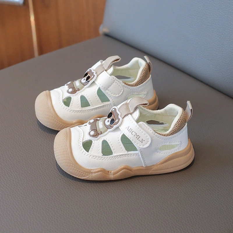 ABC儿童凉鞋夏季包头软底防踢运动鞋子男女宝宝镂空婴儿学步鞋宝