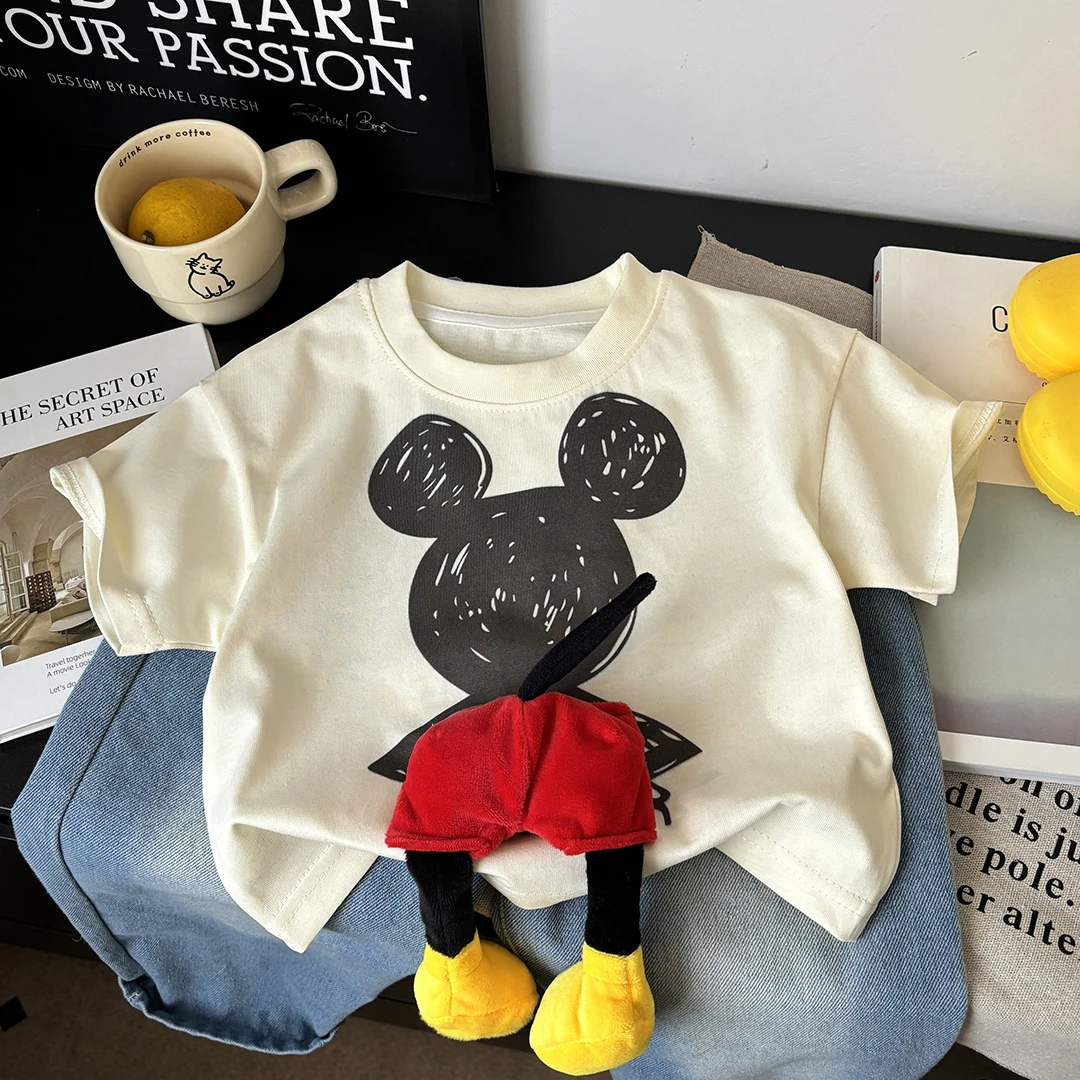 【立体玩偶】新款儿童短袖纯棉立体玩偶T恤 男女童夏季宽松韩版童装