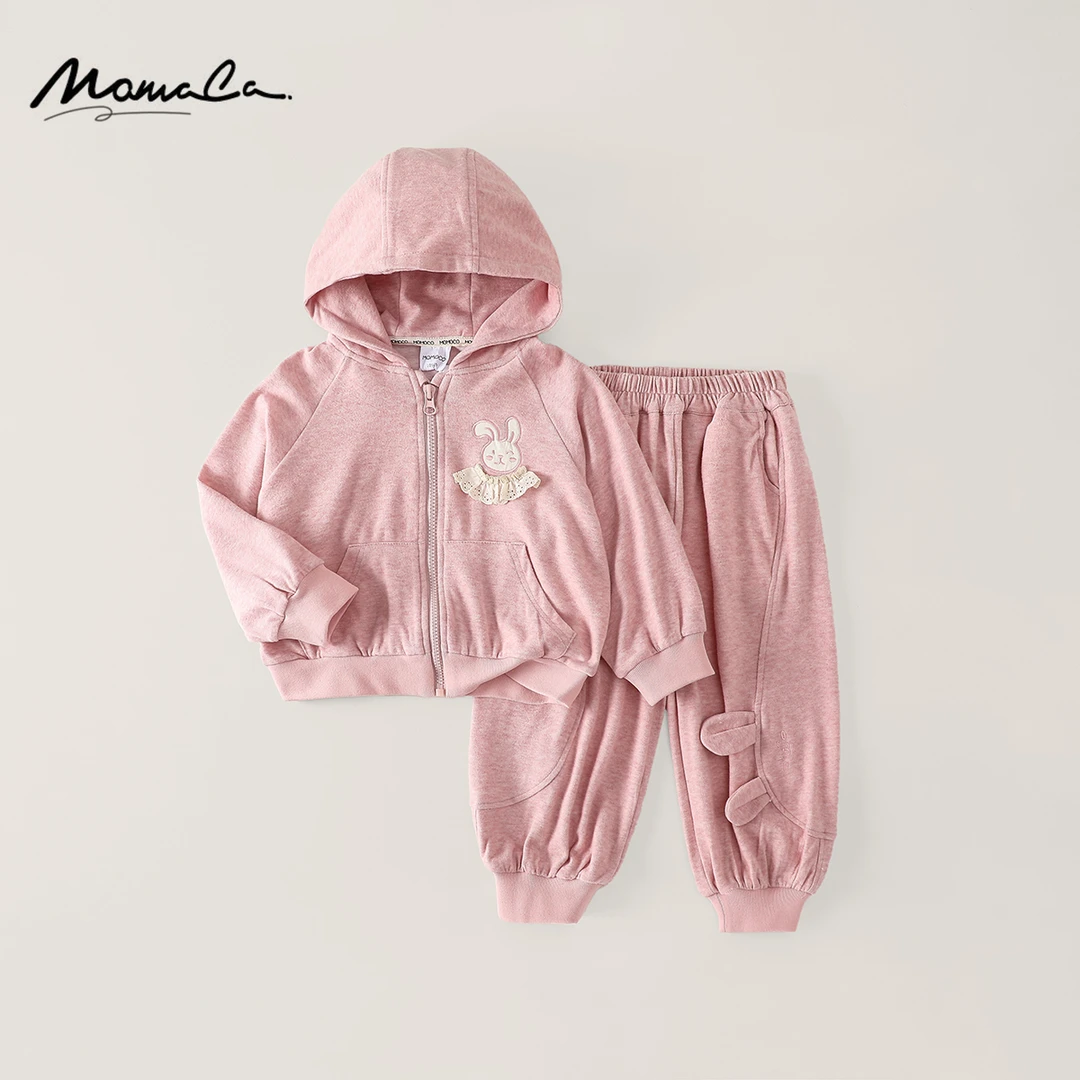 MOMOCO秋季新款女童休闲甜美可爱两件套套装77780580004