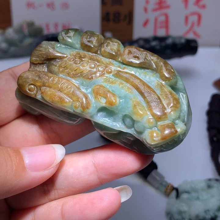翡翠未镶嵌颈饰保真天然A货翡翠