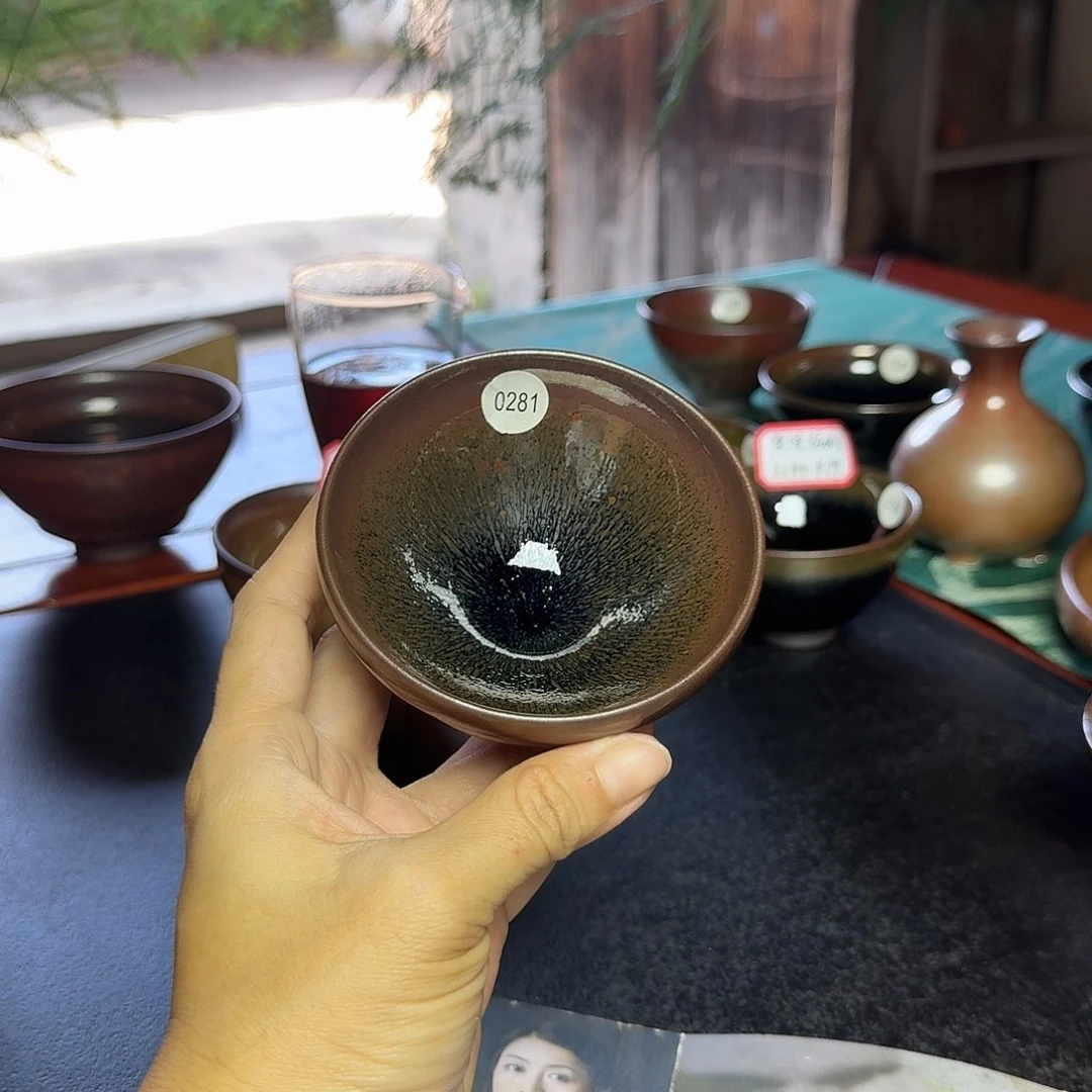 茶盏0281 秋罗柴烧手工主人杯福利无礼盒