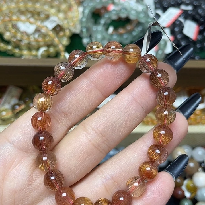 未镶嵌水晶手链红发金8.3