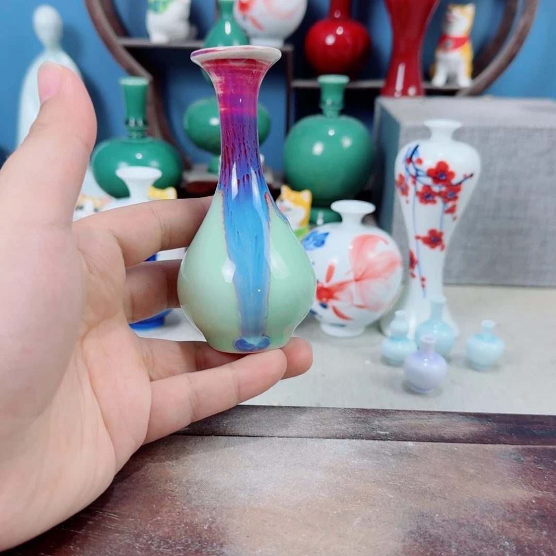 陶瓷手工小花器摆件