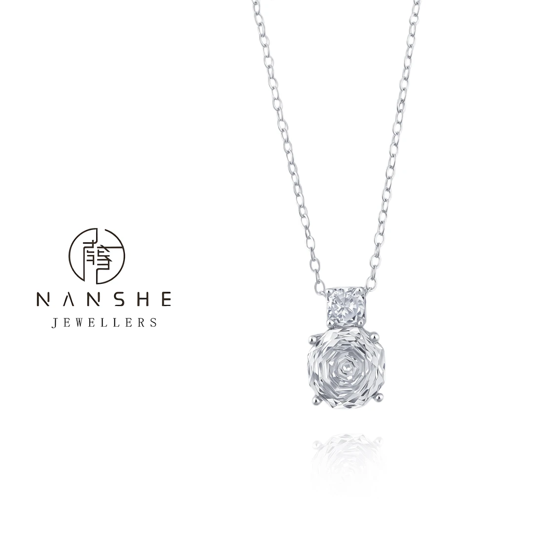 NANSHE/南奢 夏日玫瑰花切女神项链L1367