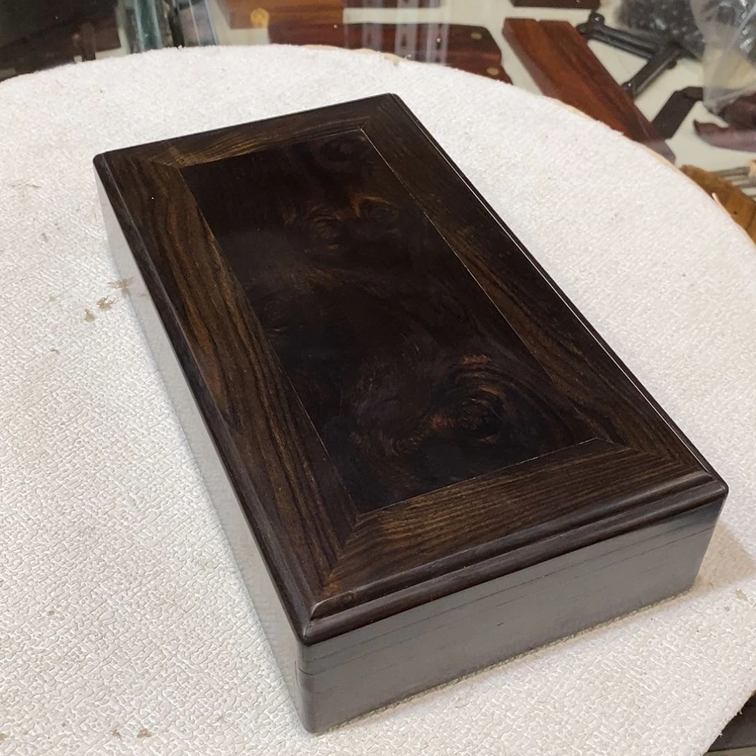 东非黑黄檀（紫光檀）独板机关盒25/14/6