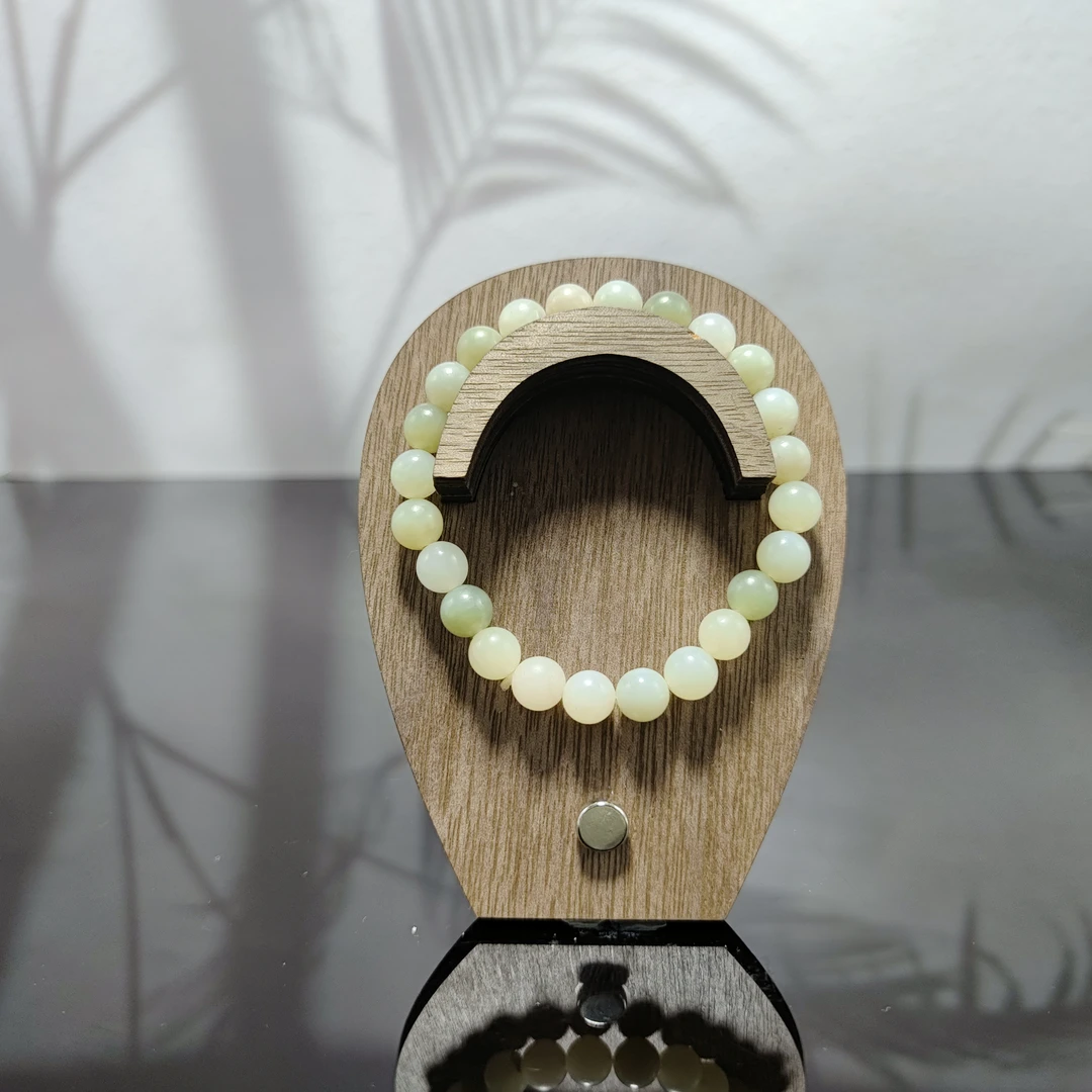 N和田玉多宝圆珠手串（卡8）0466