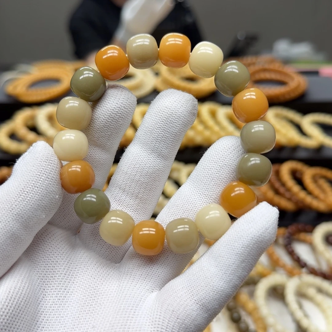菩提根/象牙果手串12×13 5年 鬼工