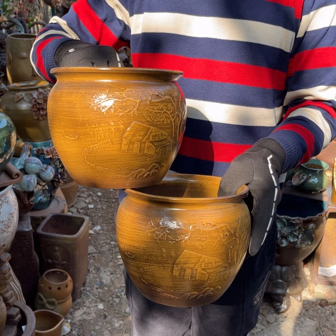 红陶高17口19有孔