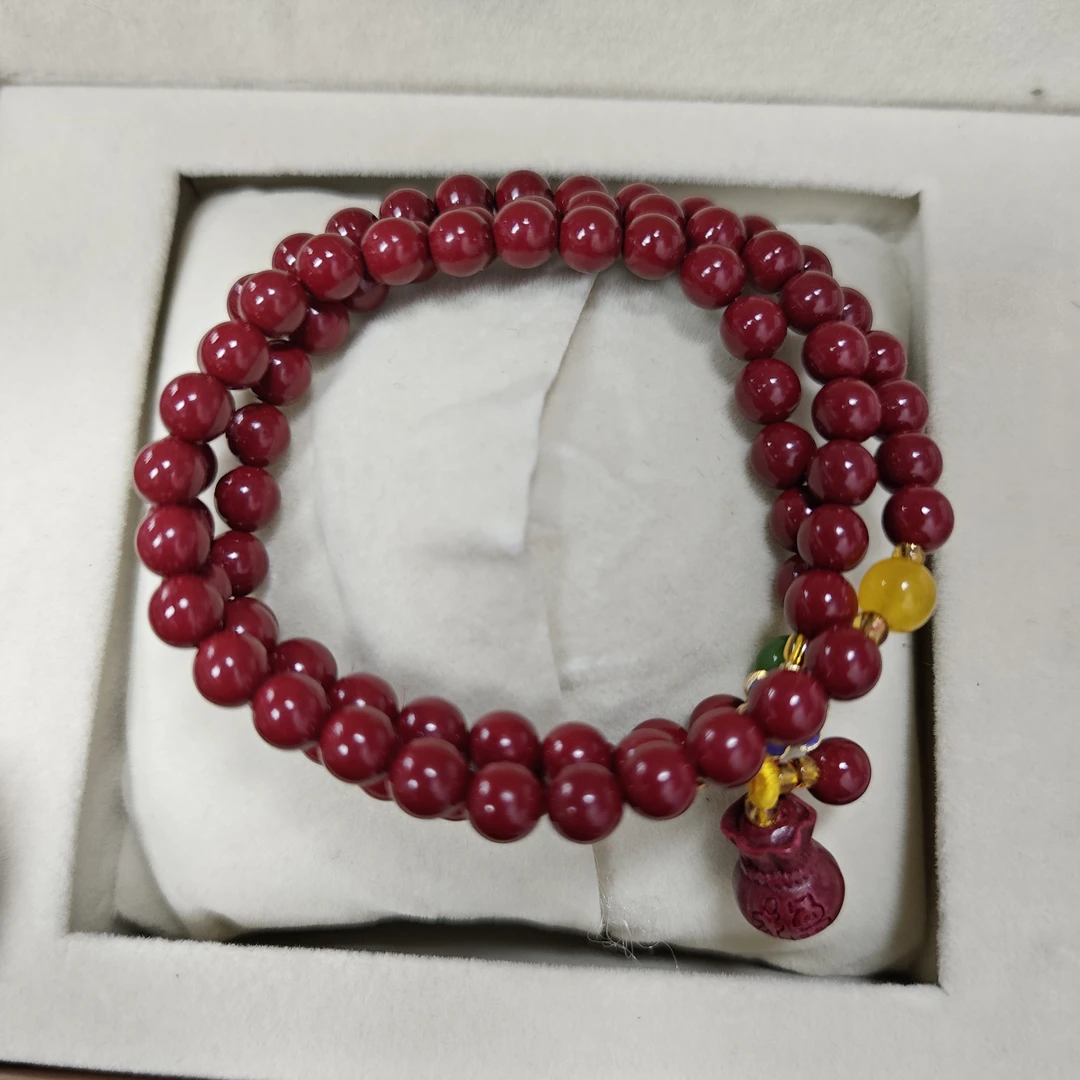 含辰砂工艺品NZ022-6MM紫金砂3圈设计