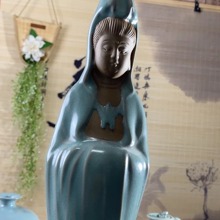 瓷片观音一一一一一一一一一一一暇50公分