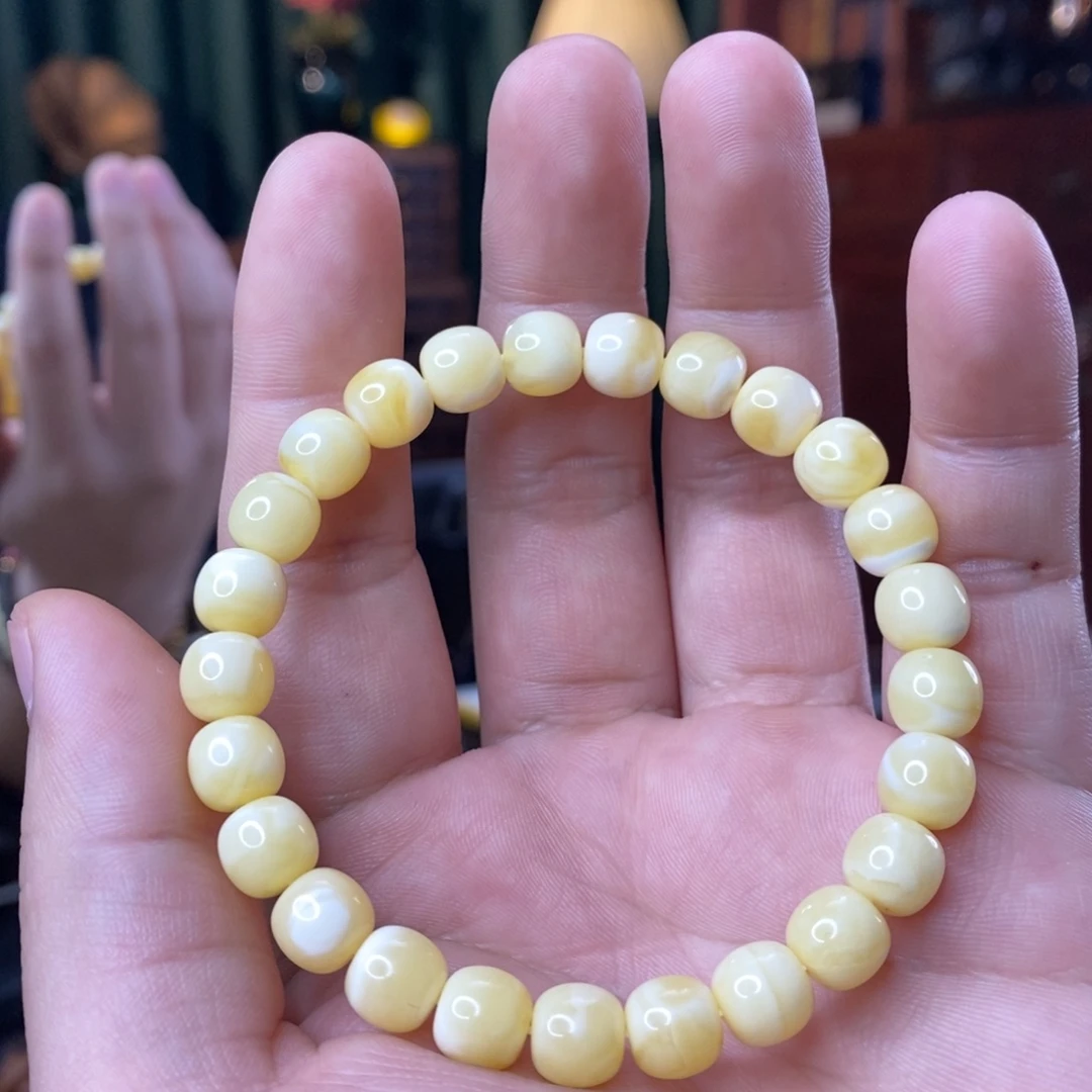 琥珀未镶嵌珠宝奇石8.5mm精工老型