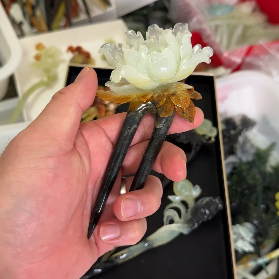 岫玉发饰未镶嵌粟*