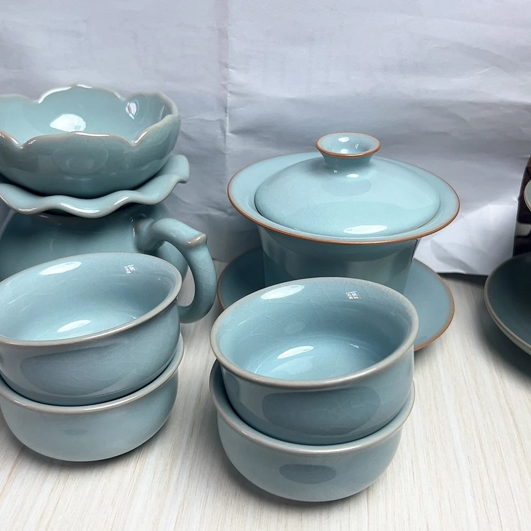 小***生天青色汝瓷套汝瓷汝瓷