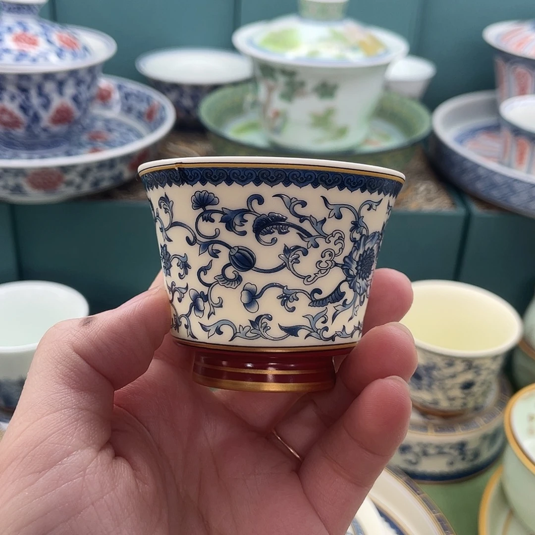 景德陶瓷盖碗茶具