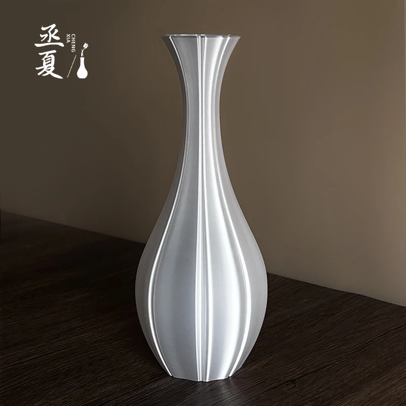 丞夏新中式花瓶复古摆件客厅摆件装饰高级小众餐桌创意白色送礼