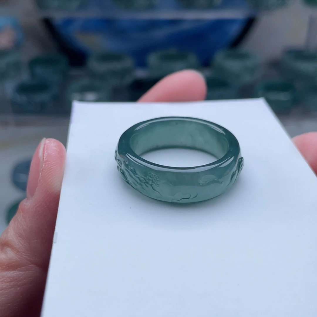【闪购商品】翡翠戒指未镶嵌岳****辉翡翠