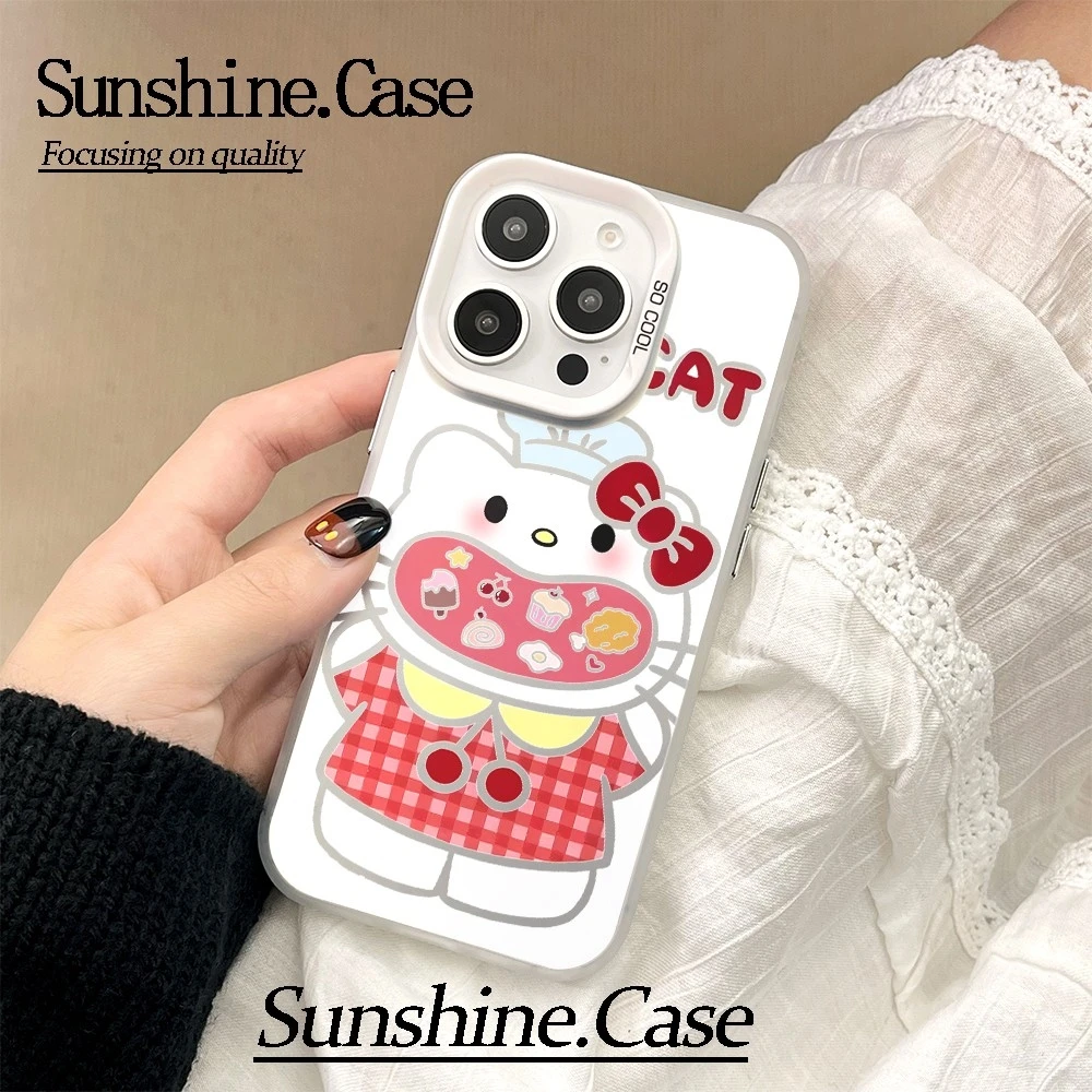 适用大嘴巴KT接于苹果16promax彩银手机壳华为oppovivo小米可爱