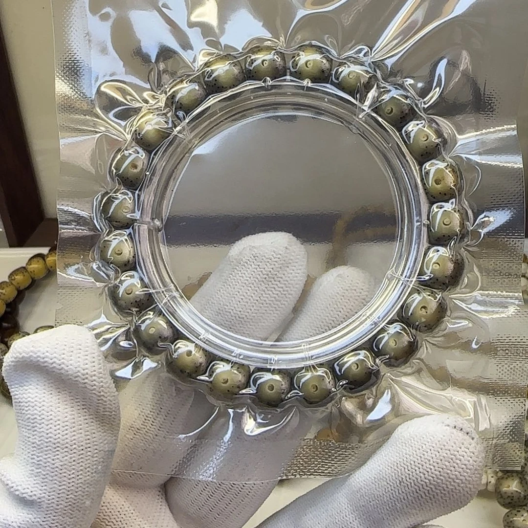 星月菩提手串卡10糯冰帝王绿大眼睛