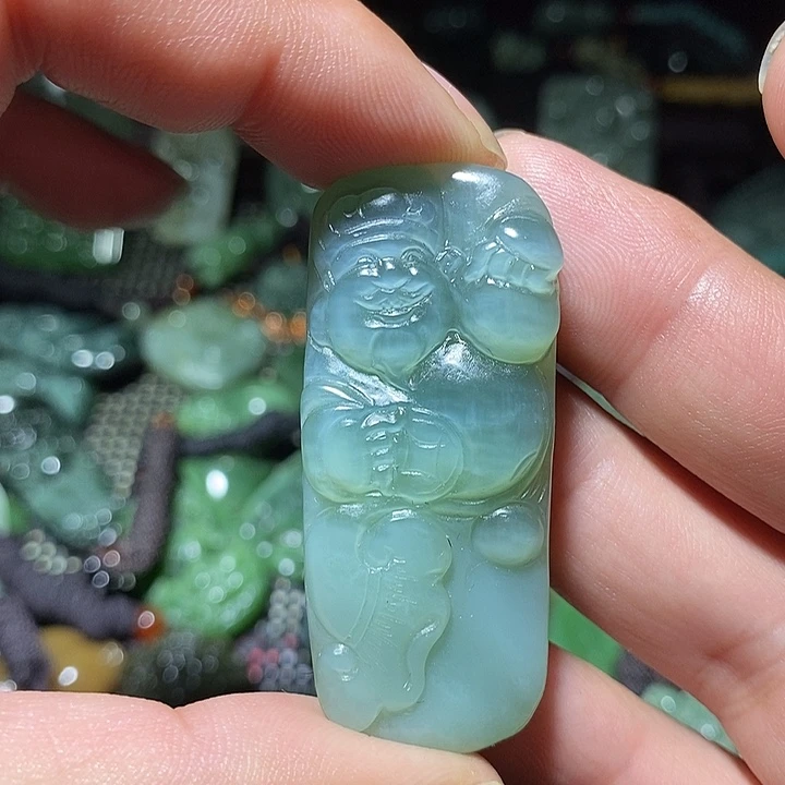 和田玉未镶嵌吊坠(不含链)