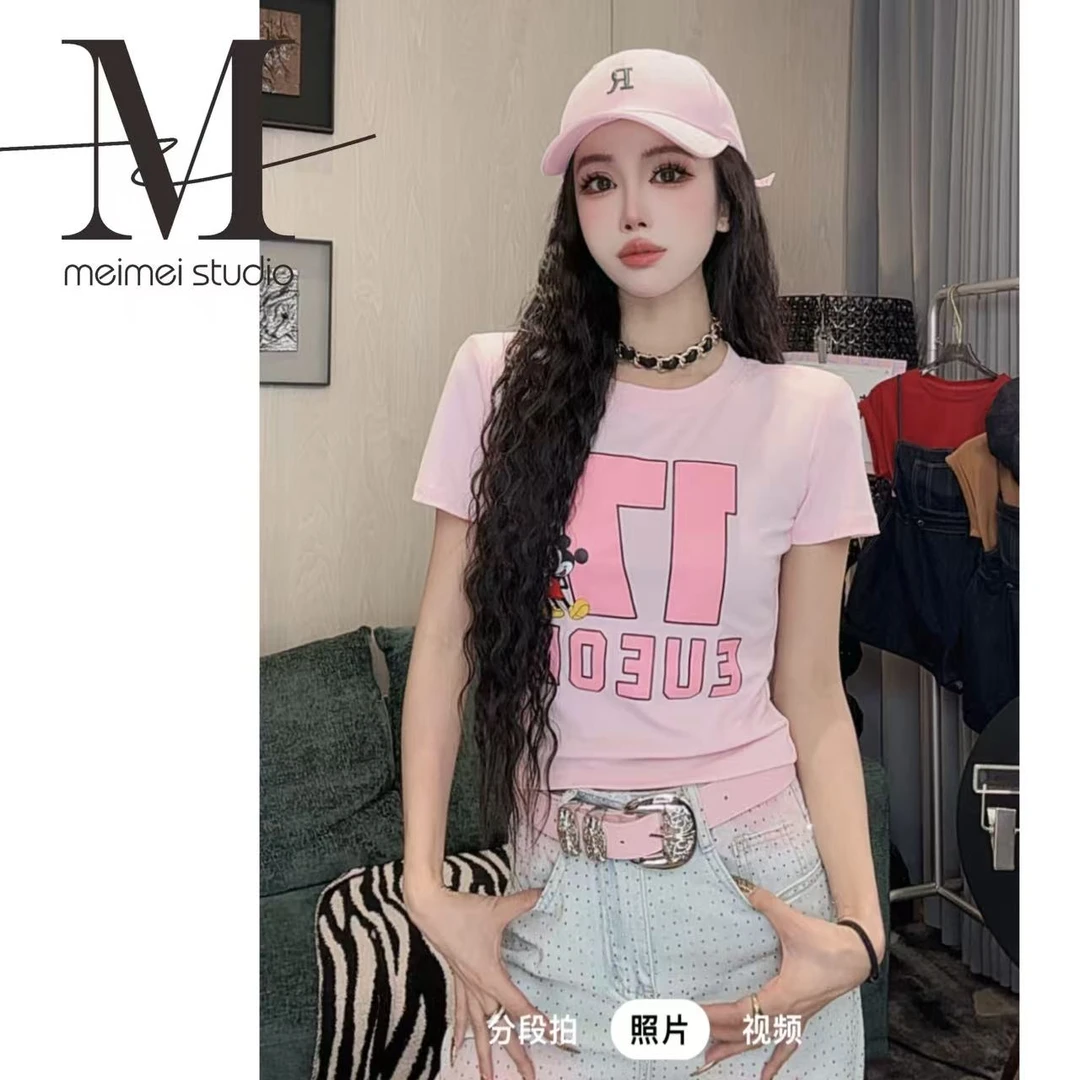 MEIMEI STUDIO【米奇】欧货新款时尚百搭短袖238-30372833