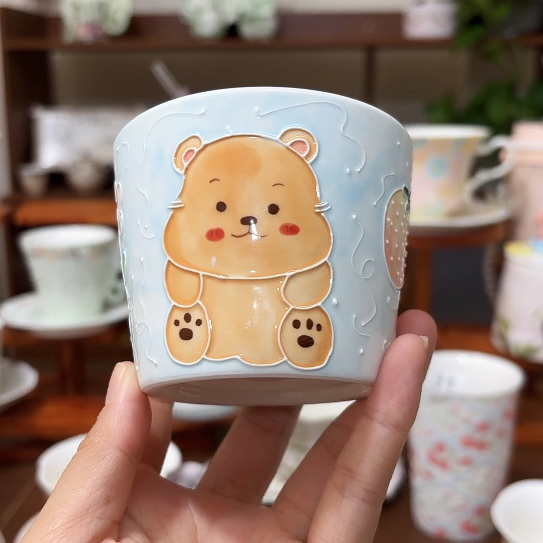 手绘创意高温釉下彩陶瓷