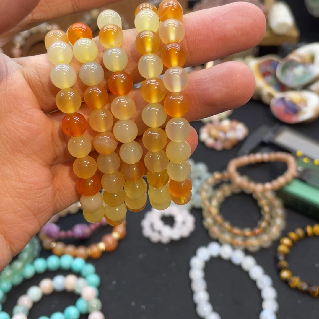 未镶嵌手链水晶纯天然黄玛瑙