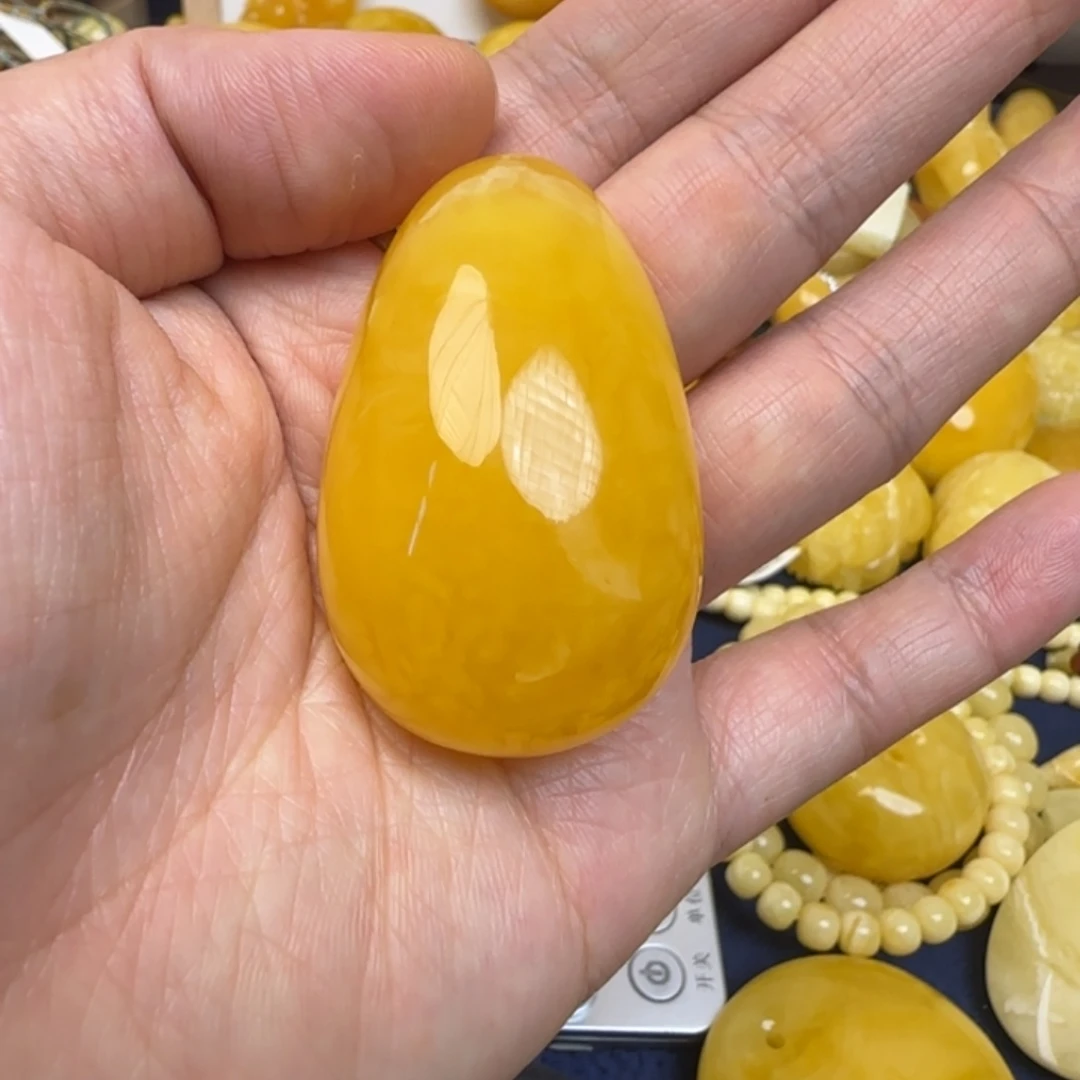 蜜蜡未镶嵌毛衣链天然蜜蜡