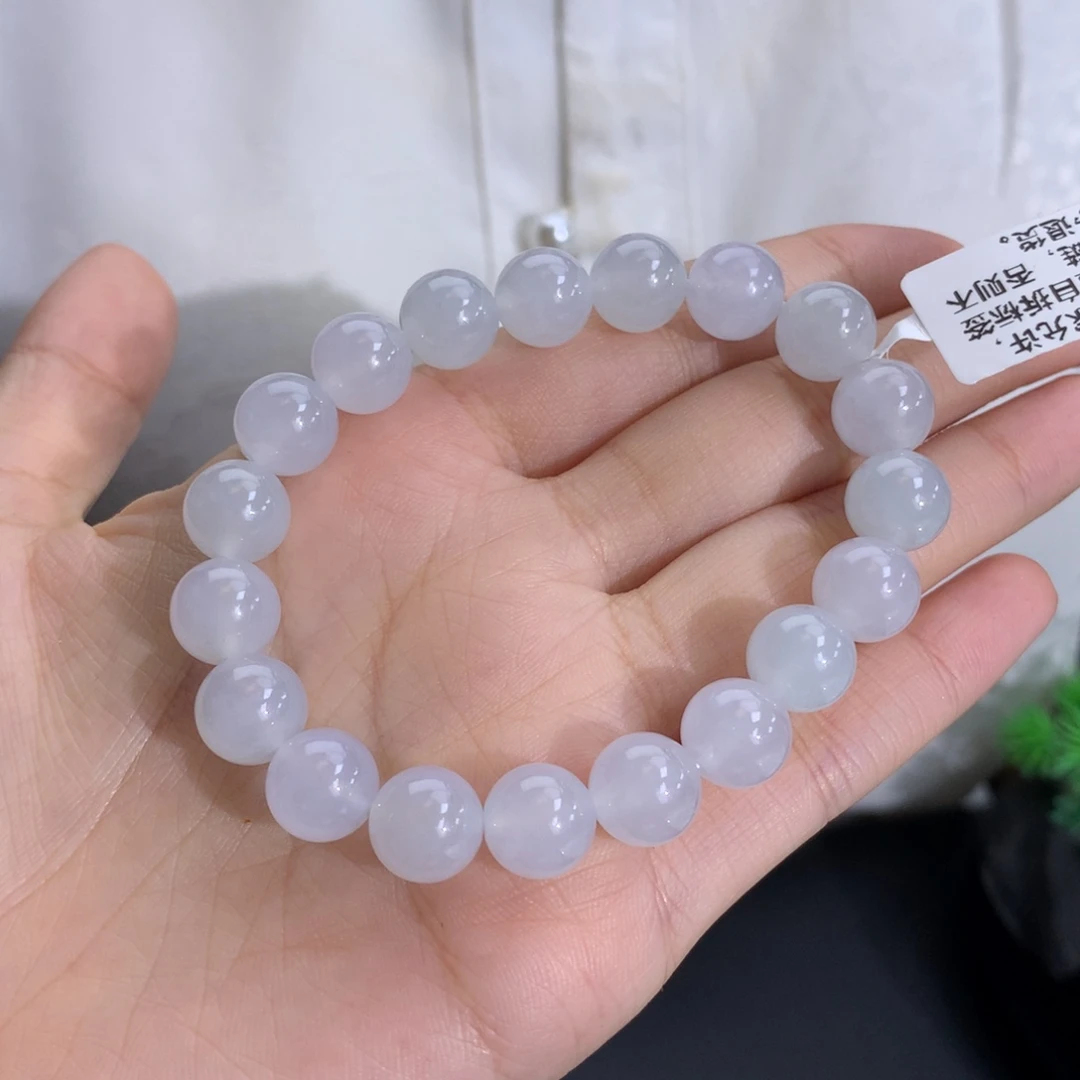 未镶嵌手串翡翠卡10冰润胶淡淡马卡龙