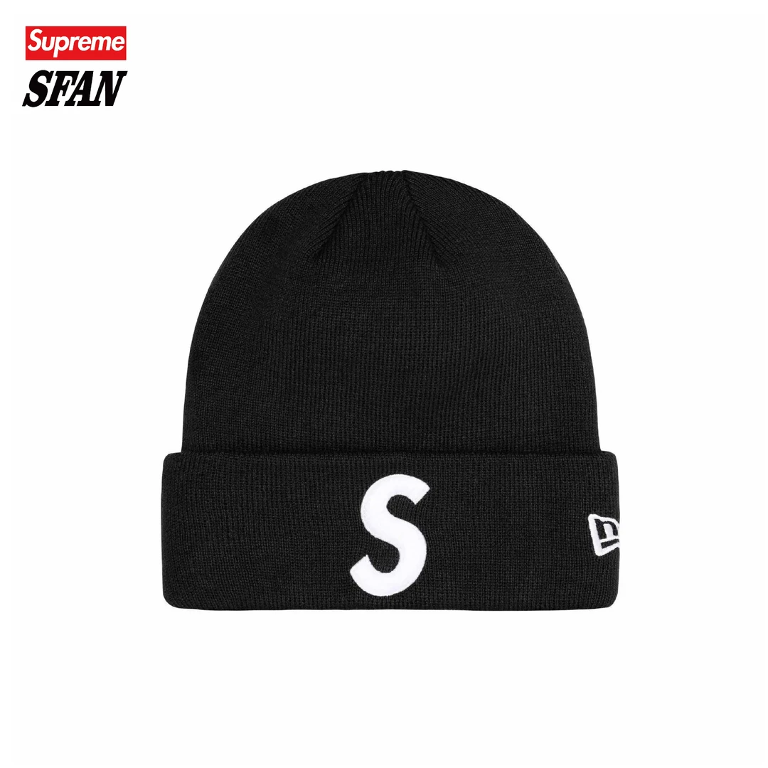 supreme 系列logo 绒线帽 冷帽 男女同款