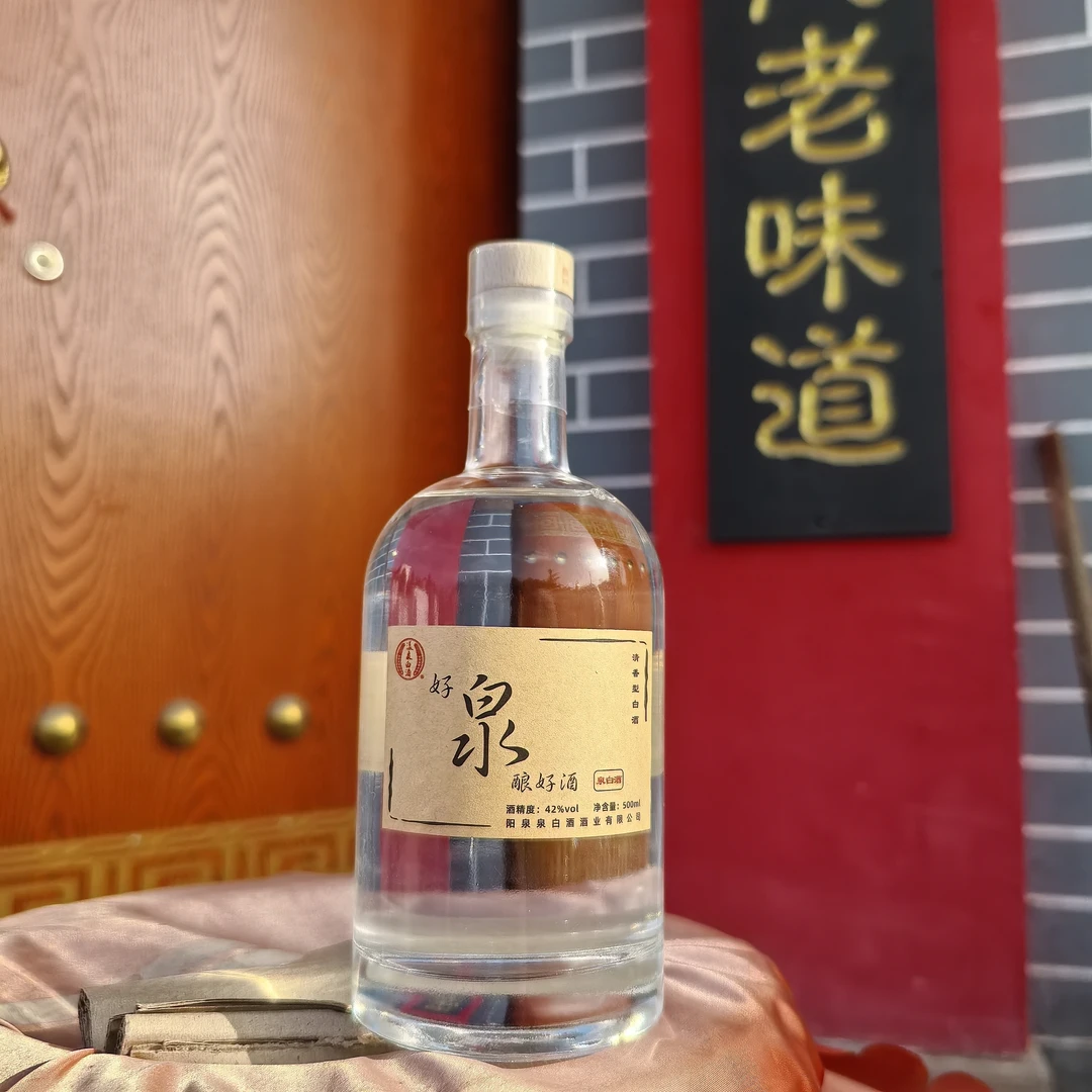 漾泉白酒牌  泉白酒（好泉酿好酒）42度500ml 粮食白酒拍一瓶送二瓶