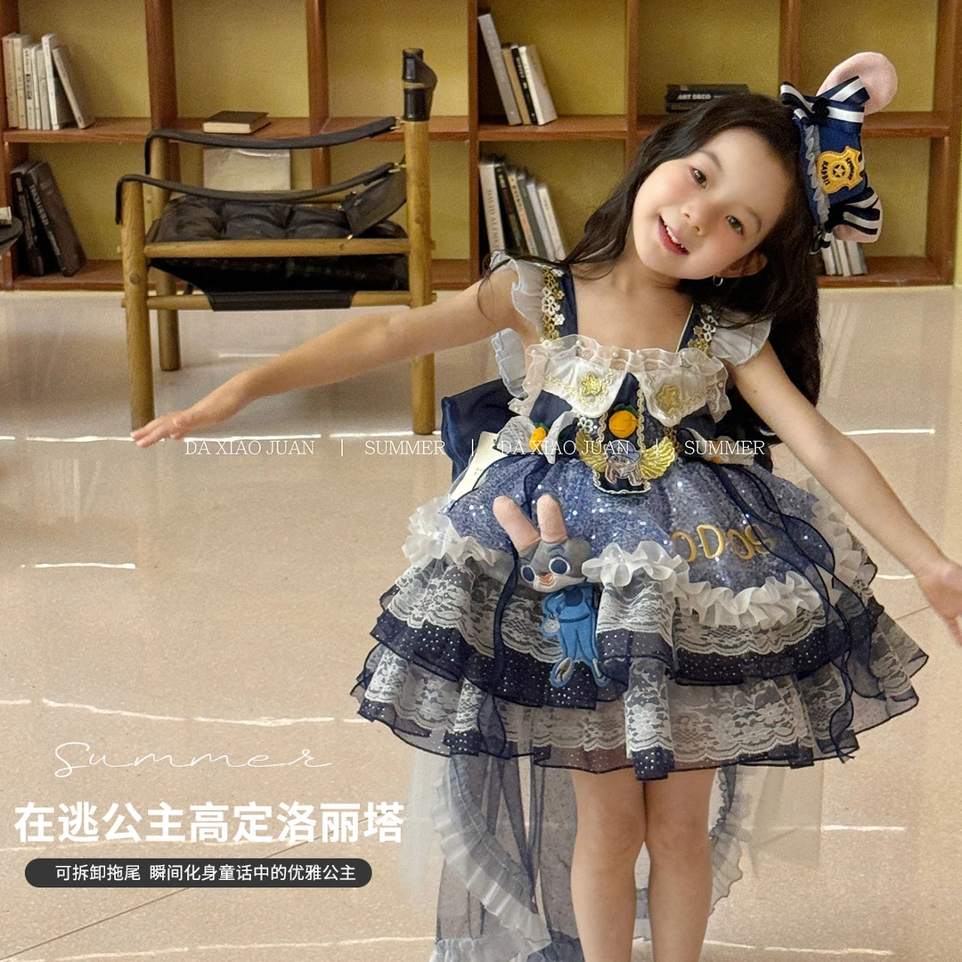 【大小卷】儿童夏季洛丽塔女童公主裙-8812