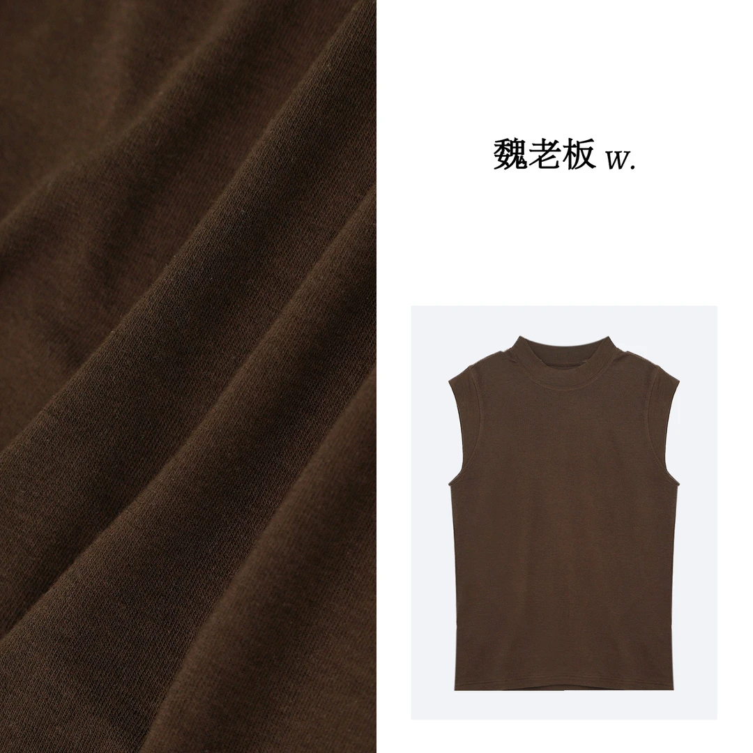 W.Diva【自在】圆领百搭无袖背心2T205935A