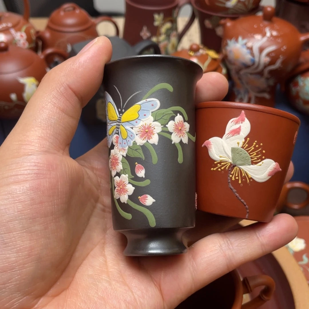 木***堇茶杯紫砂紫砂主人杯50cc
