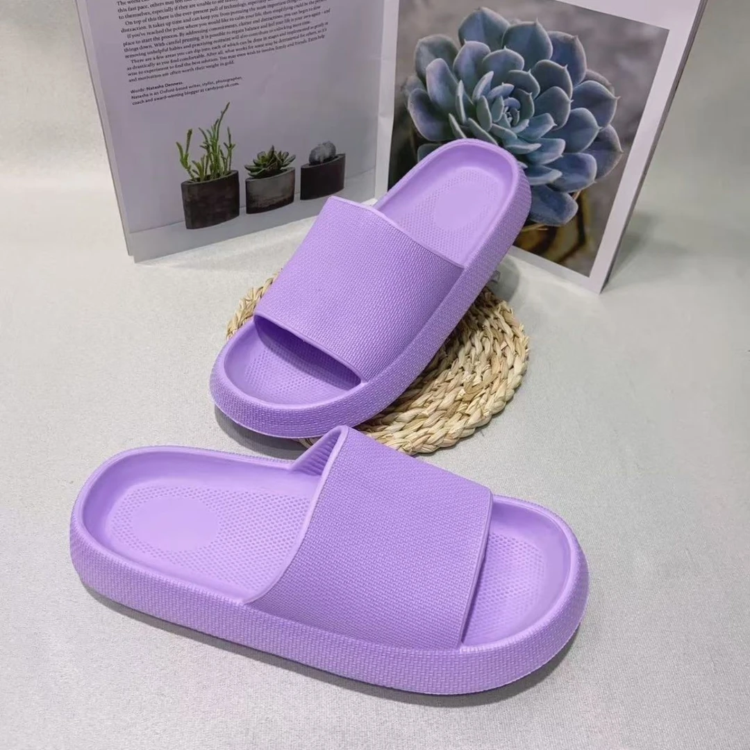 夏季EVA男女凉拖鞋4公分厚底软底防水防滑防臭居家拖鞋女鞋外穿