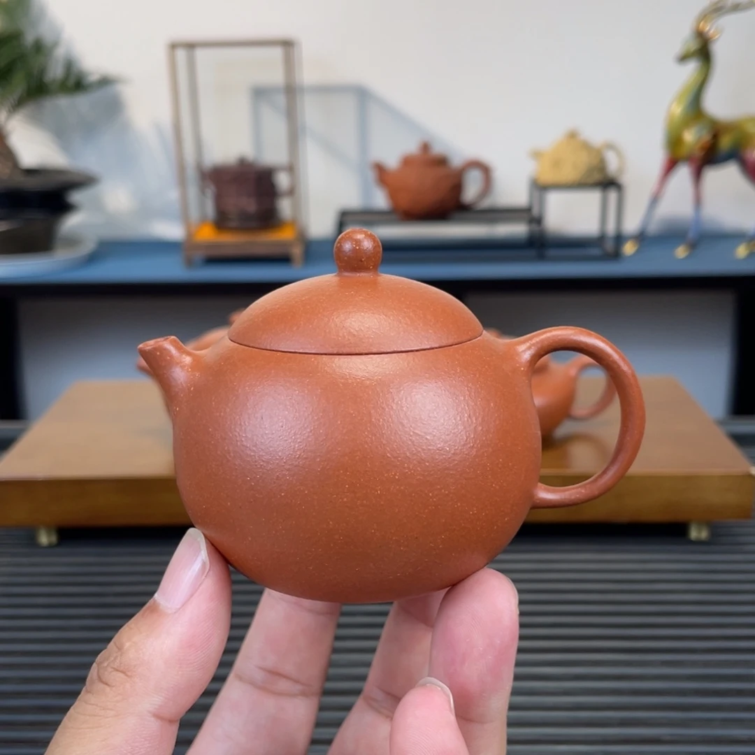 茶壶紫砂红降坡西施150cc