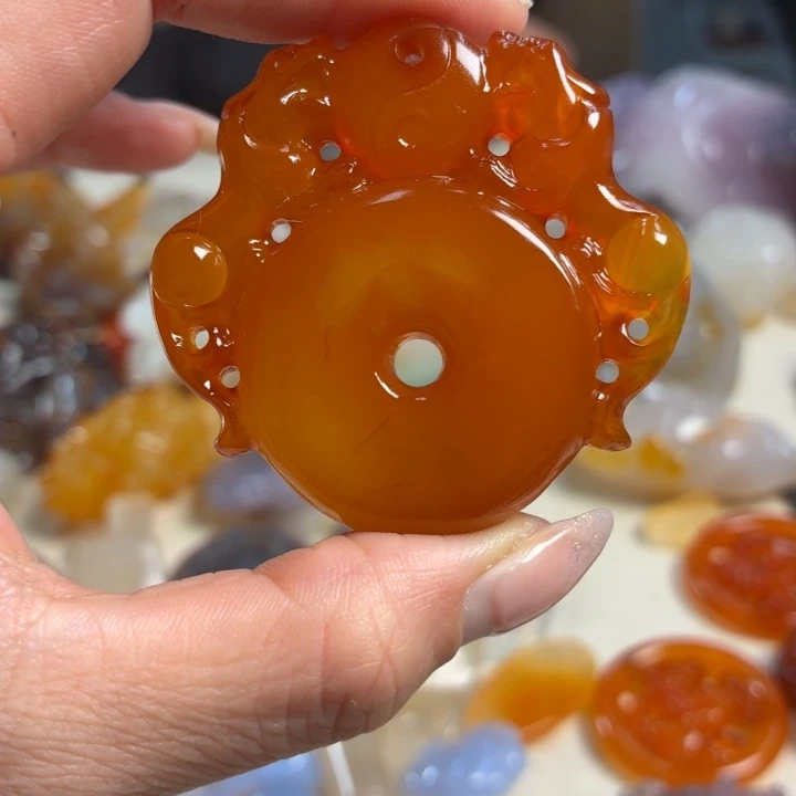 玛瑙/玉髓未镶嵌吊坠(不含链)